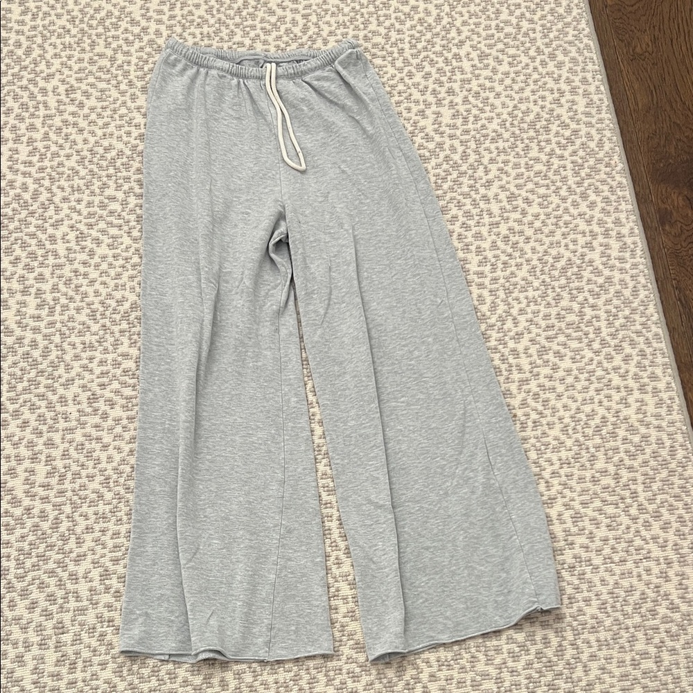 Gray Wide Leg Women's Pants